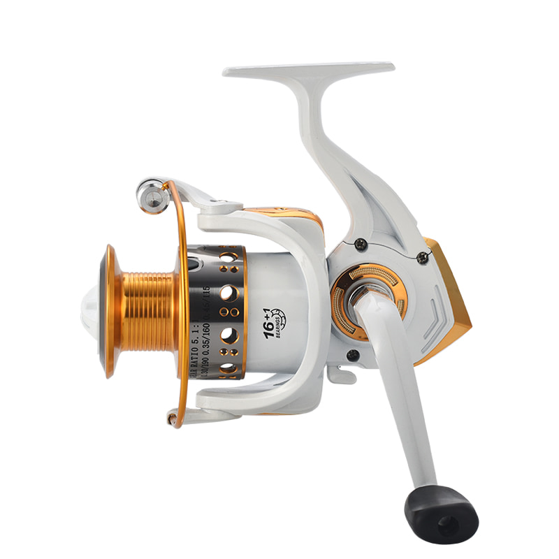 White Metal Spool Sea Fishing Spinning Reel Saltwater pellice Proiecta salo agitat adstare Pisces Reels