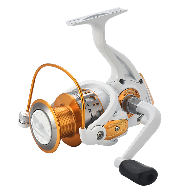 White Metal Spool Sea Fishing Spinning Reel Saltwater pellice Proiecta salo agitat adstare Pisces Reels