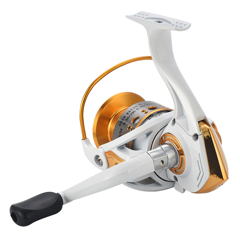 White Metal Spool Sea Fishing Spinning Reel Saltwater pellice Proiecta salo agitat adstare Pisces Reels