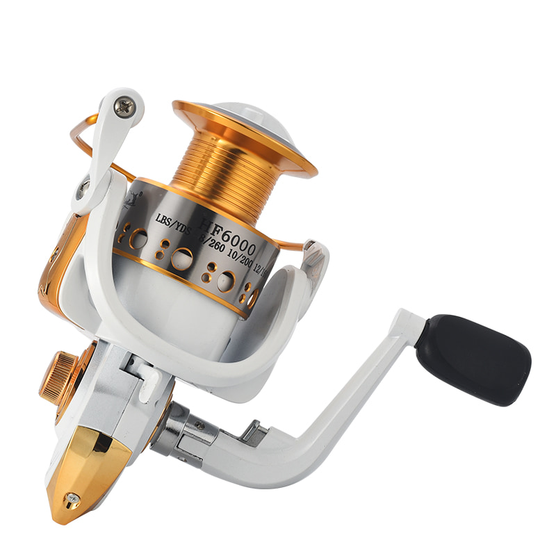 White Metal Spool Sea Fishing Spinning Reel Saltwater pellice Proiecta salo agitat adstare Pisces Reels