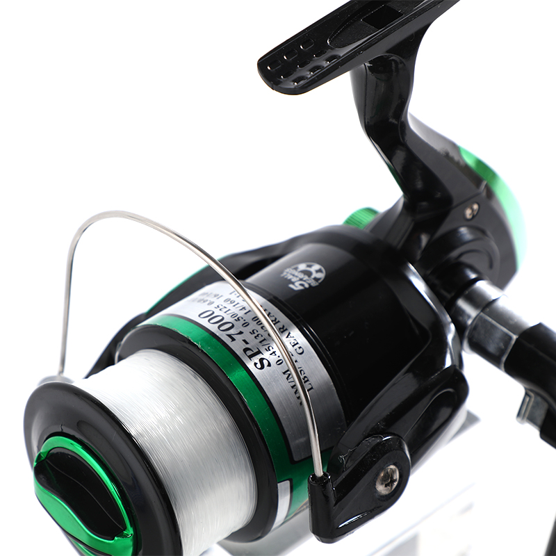 Plastic T Knob Metal Fishing Reel with Large Arbor Design